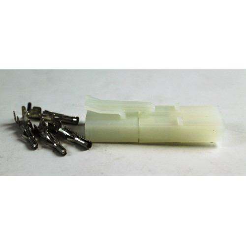 CONNETTORE MASCHIO FEMMINA 2 POLI 6,2MMQ  (COPPIA)