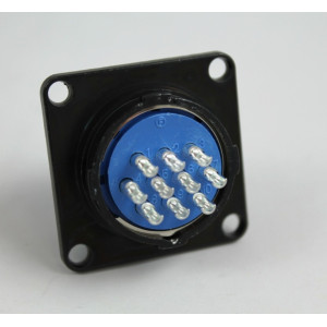 CONNETTORE CIRCOLARE SERIE JM - 10 POLI FEMMINA DA PANNELLO - SIZE 21 - COD. JMR2110F 2