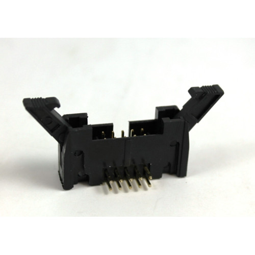 CONNETTORE PER CONNETTORE A PERFORAZIONE D'ISOLANTE 10 POLI DA CIRCUITO STAMPATO A 90°