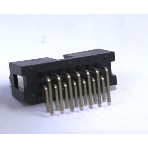 CONNETTORE MASCHIO PER CONNETTORE A PERFORAZIONE D'ISOLANTE 14P DA CIRCUITO STAMPATO 90°