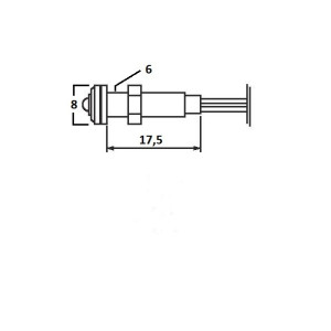 SEGNALATORE LUMINOSO A LED 12V COLORE VERDE 2