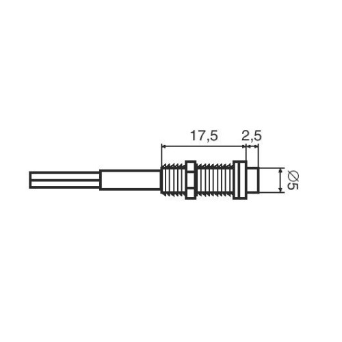 SEGNALATORE LUMINOSO A LED 12V COLORE  ROSSO