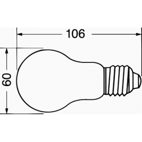 LAMPADA LED A FILAMENTO E27 BIANCO CALDO 7W