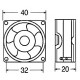 MINIVENTILATORI ASSIALI SUPPORTO BRONZINE- 12 Vdc