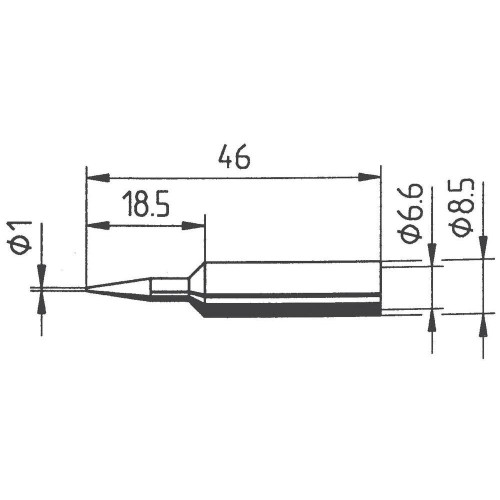 PUNTA PER SALDATORI ERSA MODELLO 832BD 1MM ERSADUR