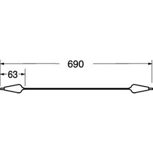 PINZE A COCCODRILLO CONFEZIONE DA 5 COPPIE 690MM