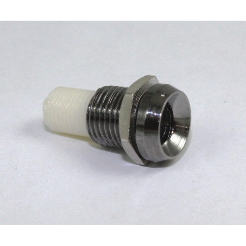 PORTALED METALLICO CONCAVO BRUNITO PER LED DA 5MM DI DIAMETRO
