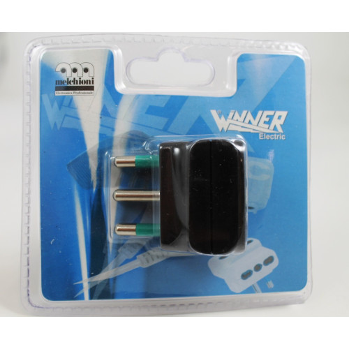 ADATTATORE SPINA  16A+T - PRESA 10/16A+T BIPASSO