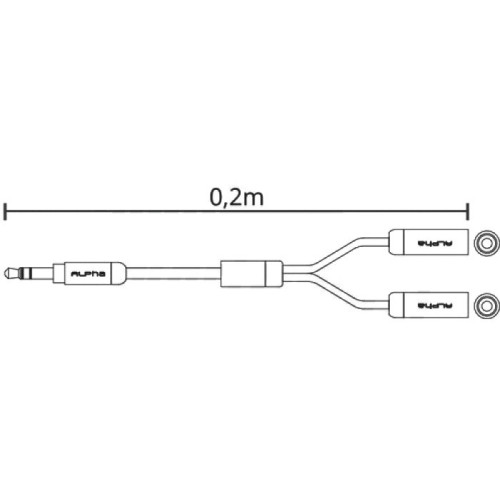 CAVO ADATTATORE MASCHIO 3,5MM/2 X FEMMINA 3,5MM