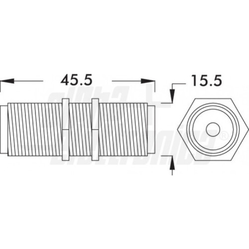 ADATTATORE DA PANNELLO SO239/SO239