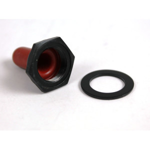 CAPPUCCIO STAGNO PER DEVIATORE A LEVETTA MARCA APEM U1024-6 - ROSSO 2