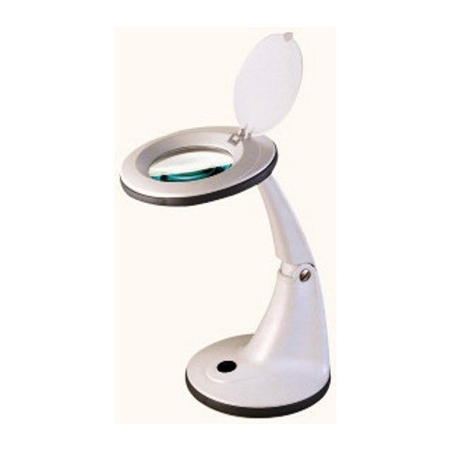 LAMPADA DA TAVOLO CON LENTE 5 DIOTTRIE COLORE BIANCO