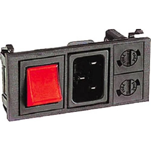 SPINA TRIPOLARE BILANCIERE LUMINOSO DOPPIO PORTAFUSIBILE