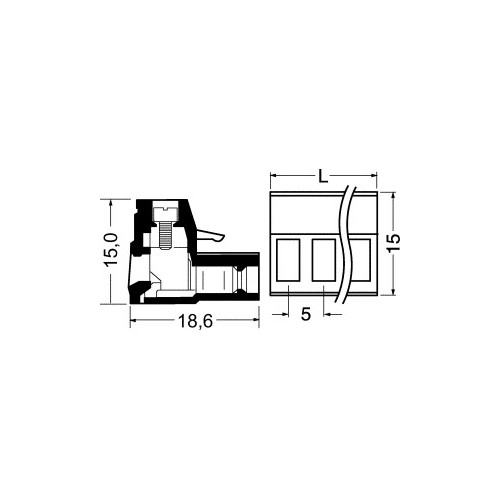 MORSETTIERA EUROPLUG 4P FEMMINA PASSO 5MM