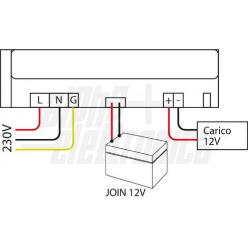 ALIMETATORE TAMPONE 13,8V 3A SWITCHING