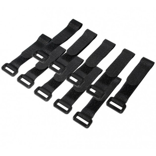 FASCETTE IN VELCRO SET 10 PZ.COLORE NERO