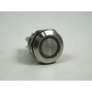 Pulsante Unipolare Antivandalo con Autoritorno Luminoso - Giallo 2