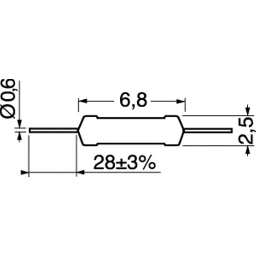 RESISTENZA 0,25W 56 OHM 5%