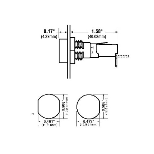 PORTAFUSIBILI DA PANNELLO 5X20