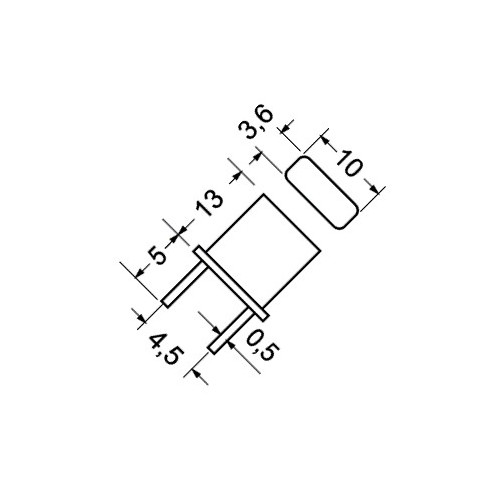 QUARZI PER APPLICAZIONI ELETTRONICHE  3,072 MHz