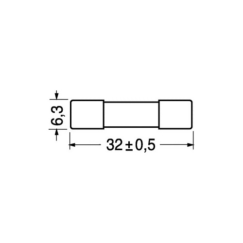 FUSIBILE 6,3 X32 20A RAPIDO 
