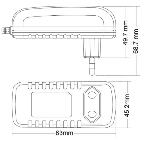 ALIMENTATORE DI RETE 12V 2A SWITCHING 