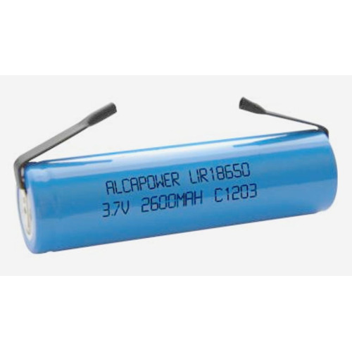 BATTERIA RICARICABILE LI-ION 2,6A/H TERMINALI A SALDARE