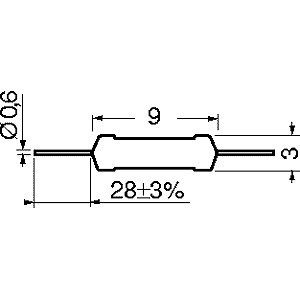 RESISTENZA A STRATO DI CARBONE 0,5W 1,5 MOHM 5% 2