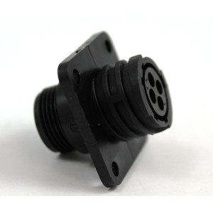 CONNETTORE FEMMINA DA PANNELLO 4 POLI MOD. 182921-1 AMPHENOL CPC SERIE 1