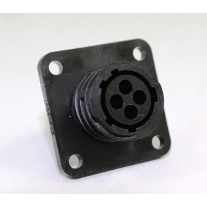 CONNETTORE FEMMINA DA PANNELLO 4 POLI MOD. 182921-1 AMPHENOL CPC SERIE 1 2