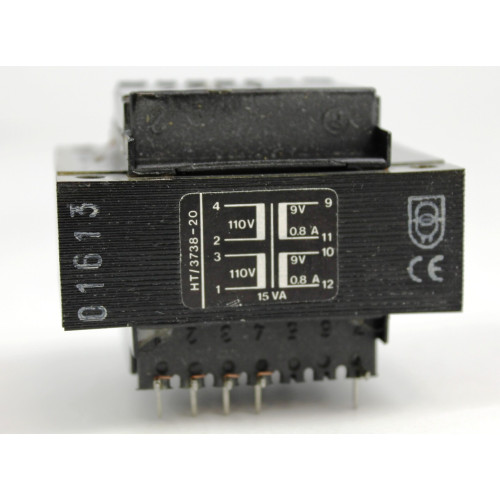 TRASFORMATORE ALIMENTAZIONE 15VA 2X9V