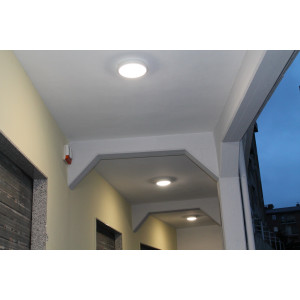 PLAFONIERA DIAMETRO 360MM COLORE BIANCO NATURALE 2