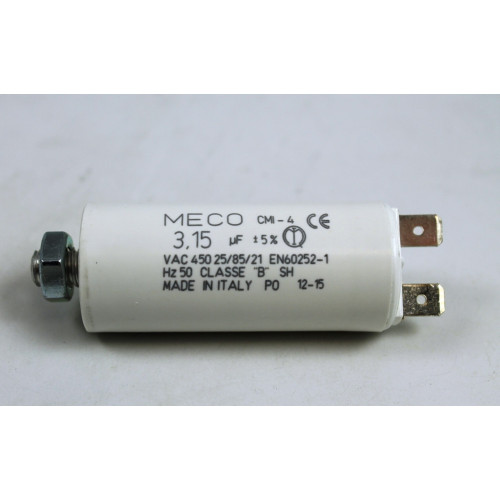 CONDENSATORE DI RIFASAMENTO IN POLIPROPILENE  METALLIZZATO 3,15 µF 450 VL