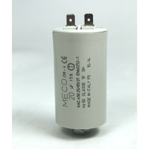 CONDENSATORE DI RIFASAMENTO IN POLIPROPILENE METALLIZZATO 20 µF / 450 VL