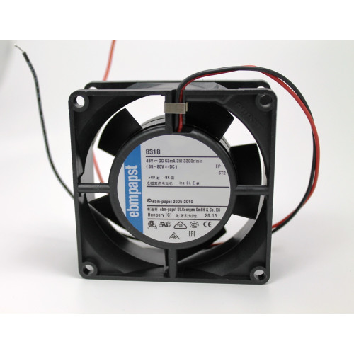 VENTILATORE 48VDC 80X80X32MM MARCA EBM PAPST MOD. 8318