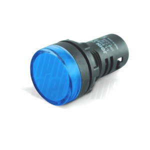 SEGNALATORE LUMINOSO A LED 12VACDC COLORE BLU