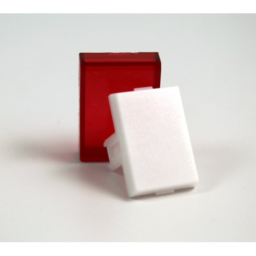 CALOTTA ROSSA RETTANGOLARE 15X21,5MM