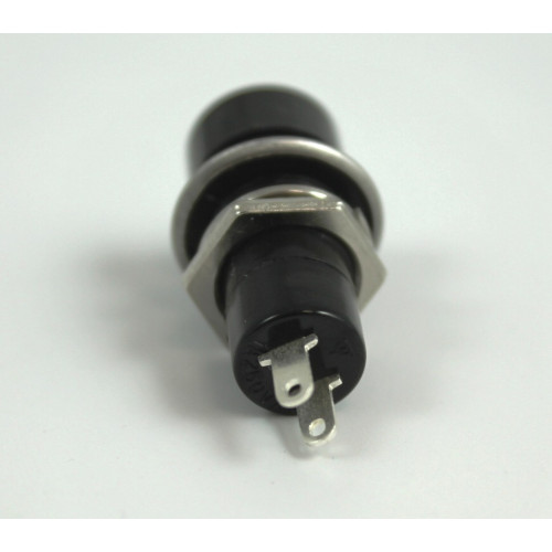 PULSANTE UNIPOLARE N.A. COLORE NERO MOMENTANEO