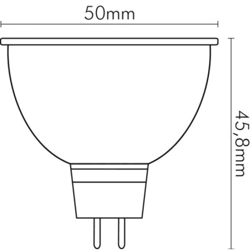LAMPADA A LED GU5,3 12V 7W COLORE BIANCO FREDDO