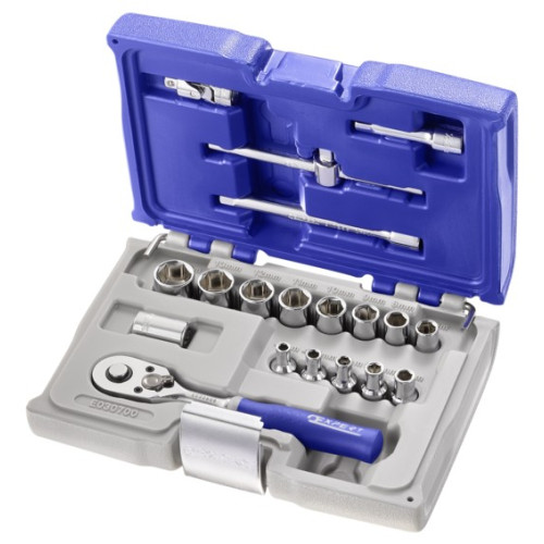 CHIAVI A BUSSOLA + ACCESSORI 1/4" KIT