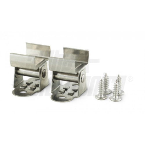 KIT GRAFFETTE DI FISSAGGIO ORIENTABILI PER PROFILI IN ALLUMINIO