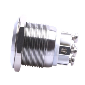 Pulsante Unipolare Antivandalo con Autoritorno Luminoso - Verde  2