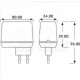 Caricabatterie per Batterie al Piombo da 12V Corrente di Ricarica 0,9A