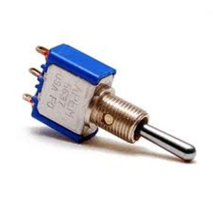 Deviatore a Levetta Unipolare 3 Posizioni con Autoritorno 3A 250V 2