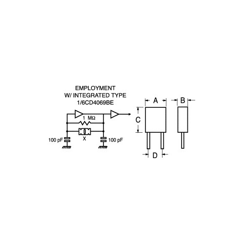 RISONATORE CERAMICO AD ALTA STABILITA'' PIEZOELETTR.