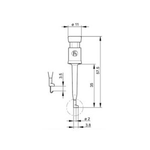 PUNTALE KLEPS 2 HIRSCHMANN COLORE NERO 2