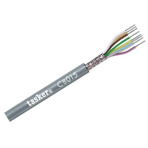 CAVO SCHERMATO 8x015 STAGNATO COLORE GRIGIO