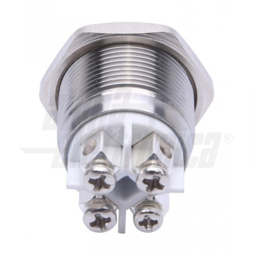 PULSANTE ANTIVANDALICO NO 5A 250V LED BIANCO