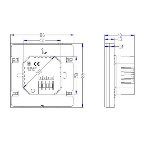 CRONOTERMOSTATO WIFI TOUCH SCREEN