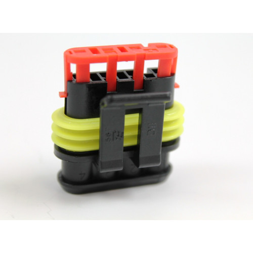 CONNETTORE WATERPROOF IP67 FEMMINA 4 POLI MARCA AMP SERIE SUPER SEAL 